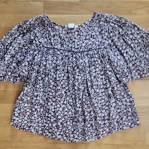 Gap Floral Printed Gauze Swing Top